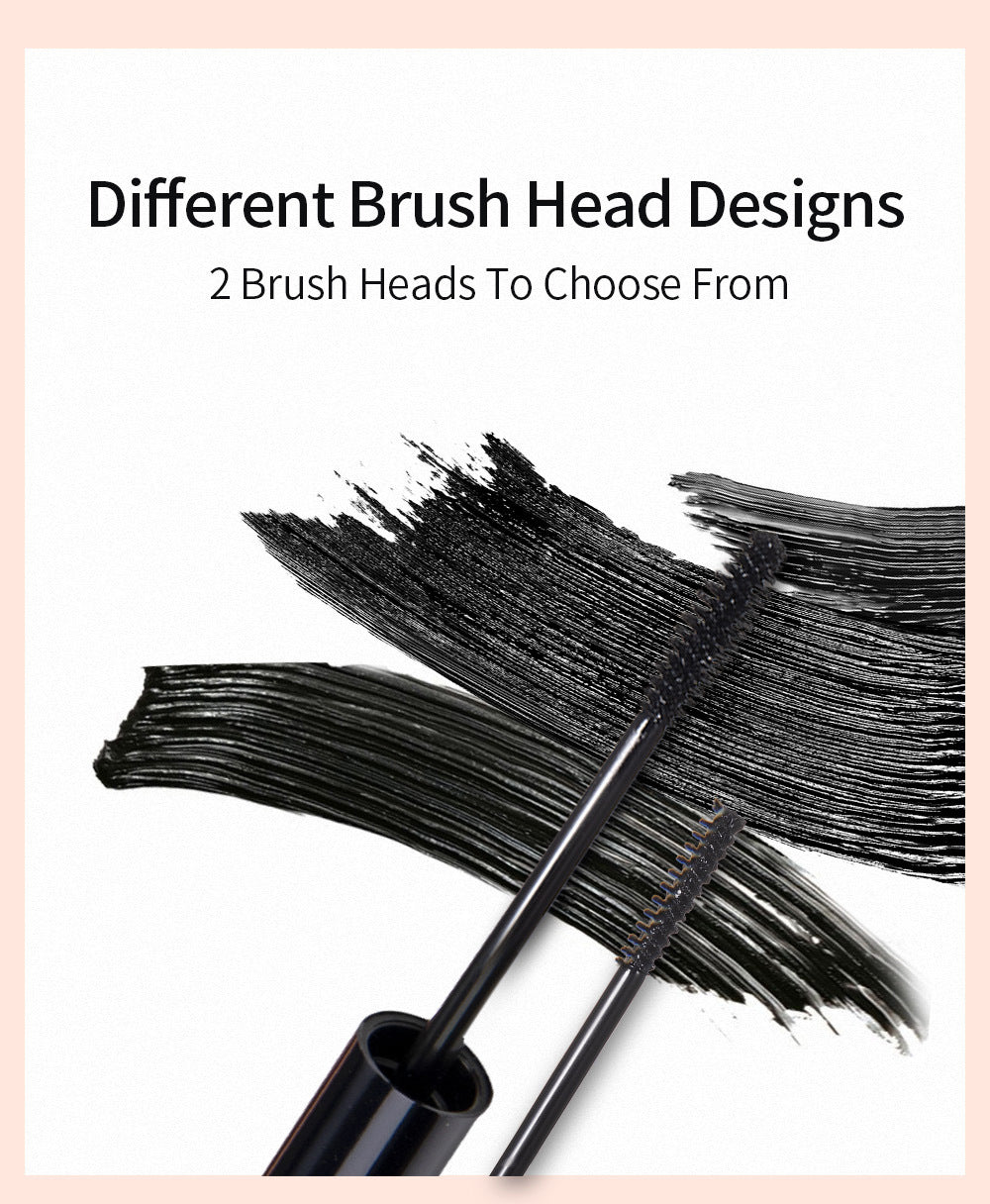 QIBEST Mascara Natural Slender Curling Waterproof Anti-Sweat Mascara Magic Thick And Long Without Blooming