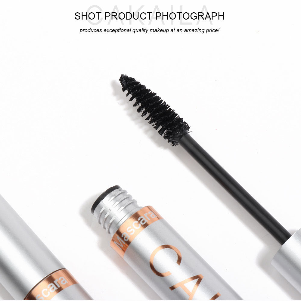CAKAILA Makeup thick and long mascara silver tube waterproof long lasting non-smudge false mascara