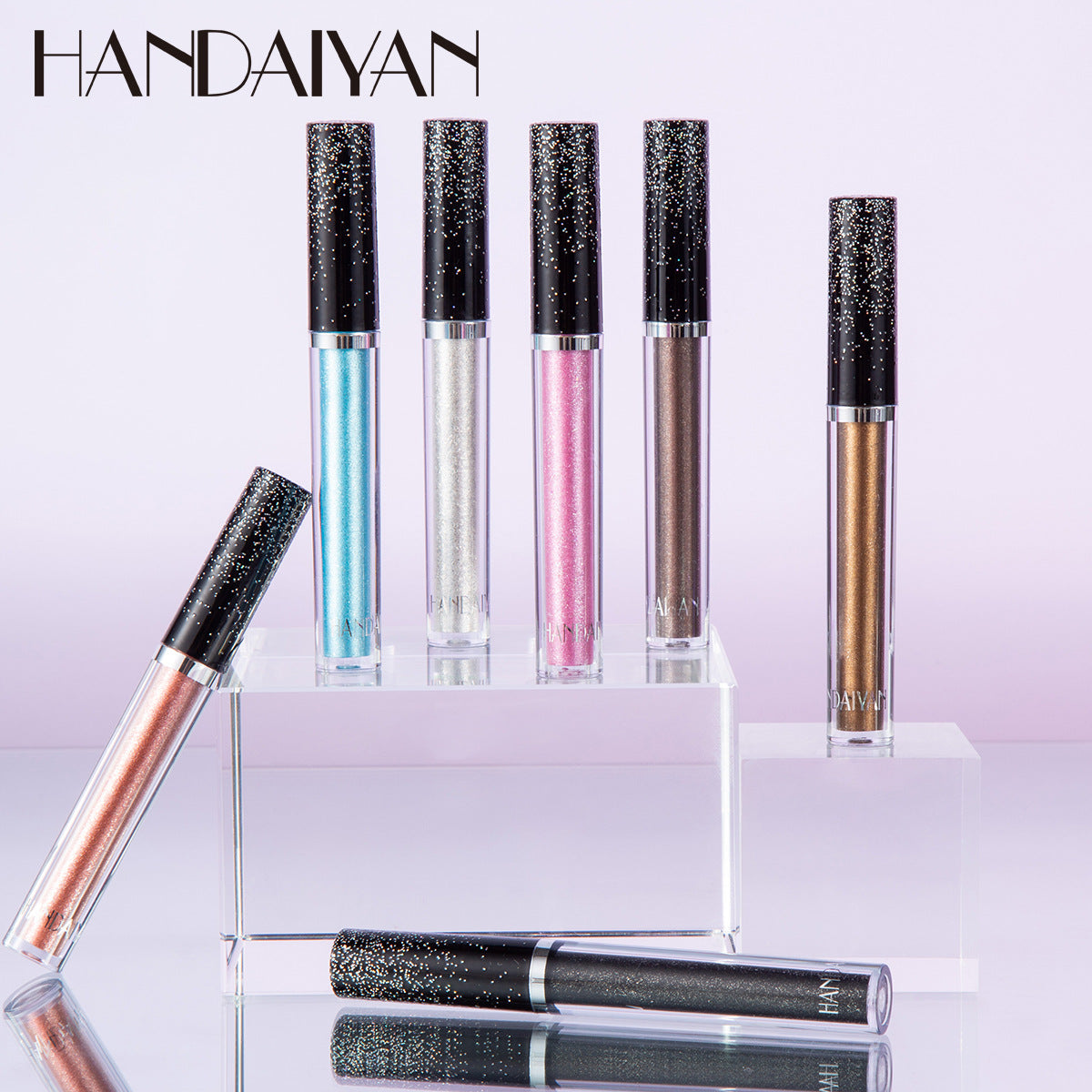 HANDAIYAN 12 Color Single Diamond Liquid Eye Shadow Psychedelic Pearly Shiny Eye Shadow Lying Silkworm Tear Makeup Eye Shadow Liquid