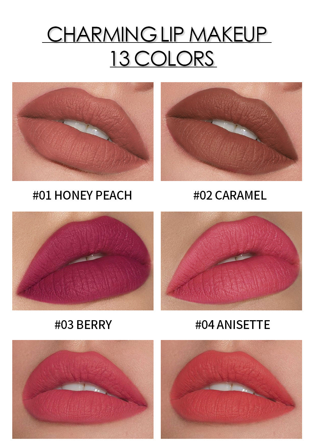 QIBEST The New Silky Soft Mist Matte Lip Gloss Non-Stick Cup Does Not Fade Lip Glaze Makeup Liquid Lipstick