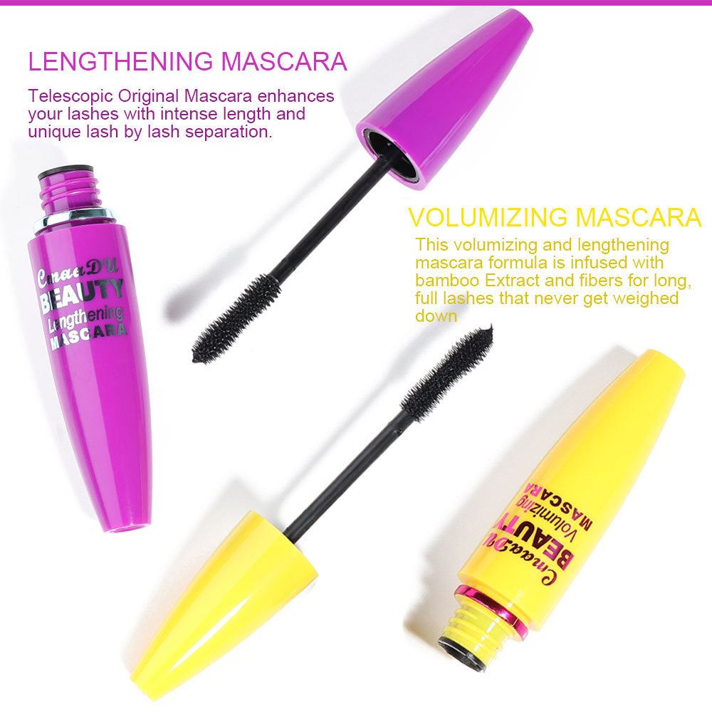 CmaaDu Makeup 4D mascara thick curling is not easy to smudge false eyelashes