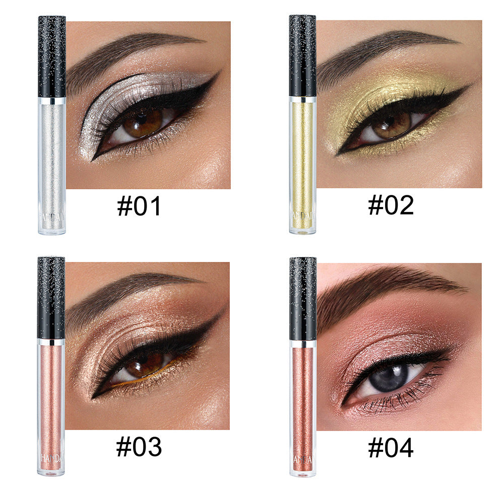 HANDAIYAN 12 Liquid Eye Shadow Set Psychedelic Pearl Shiny Eye Shadow Lying Silkworm Tear Makeup Eye Shadow Liquid