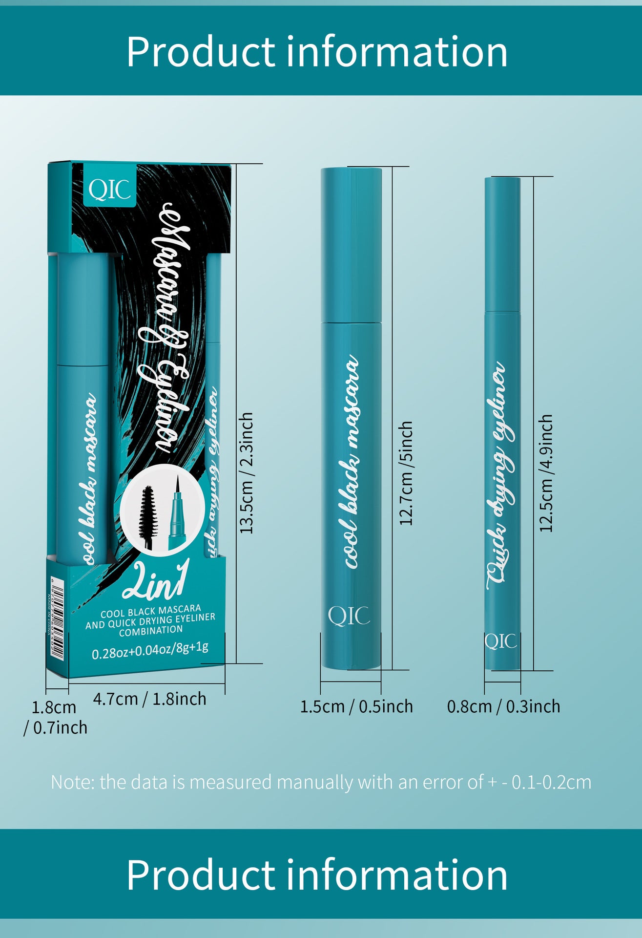 QIC Green Box 2in1 Eyeliner + Mascara