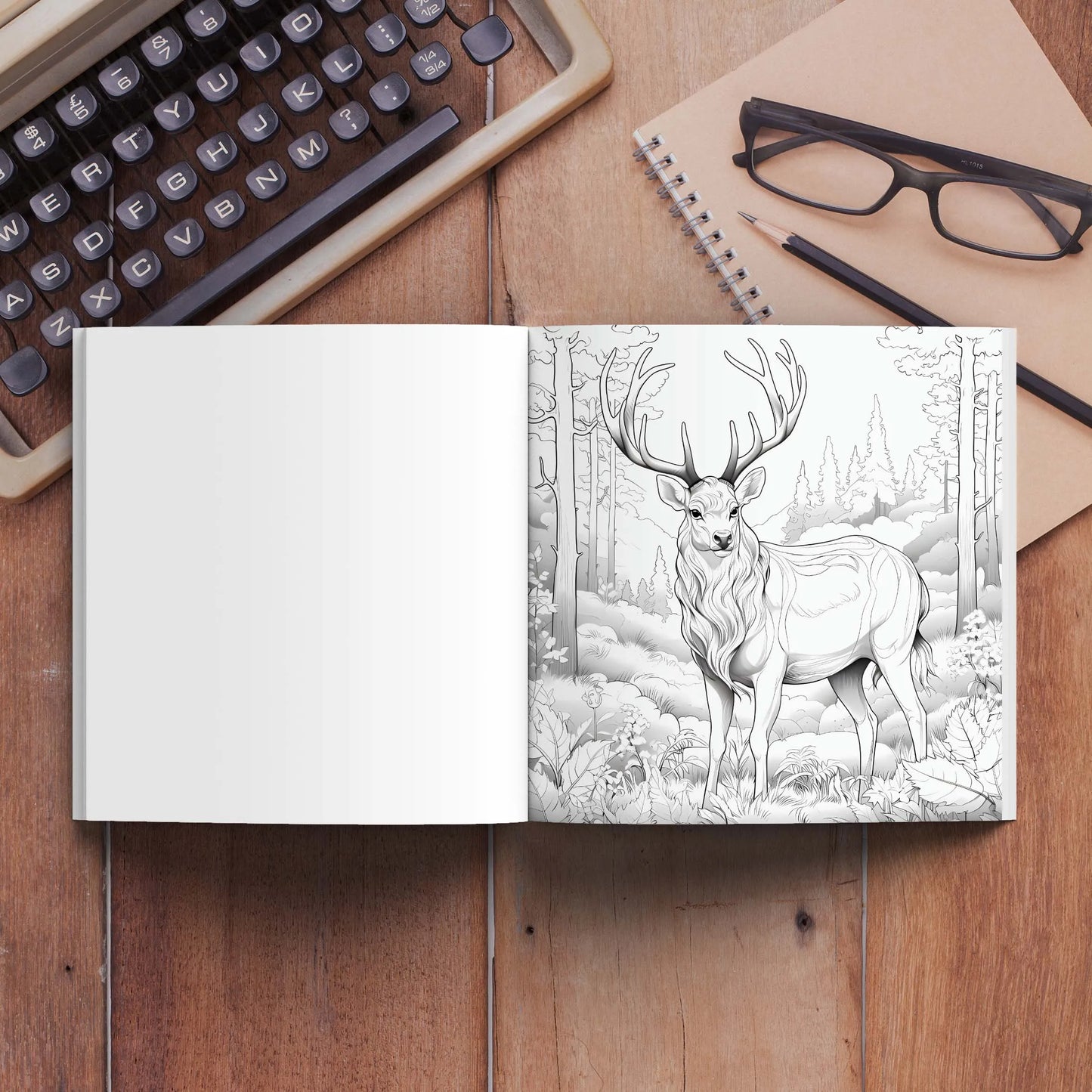 Jungle Animals coloring Book