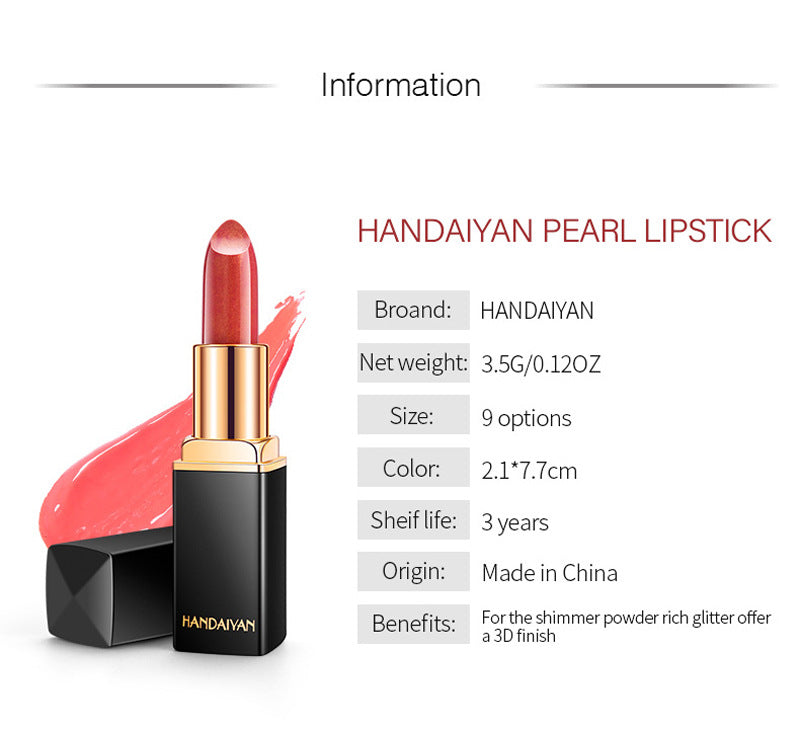HANDAIYAN Shiny Metallic Lipstick