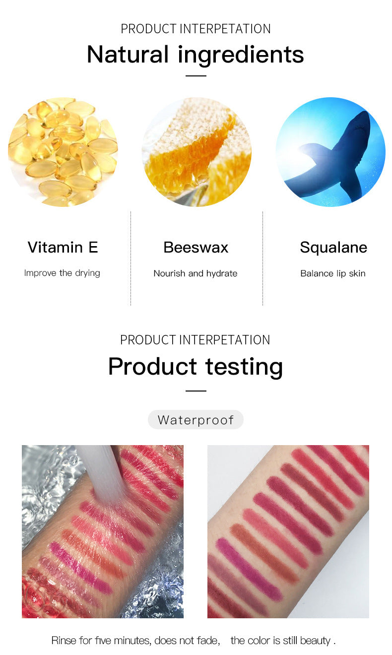 Pudaier Stereo Matte 17 Color Lip Liner