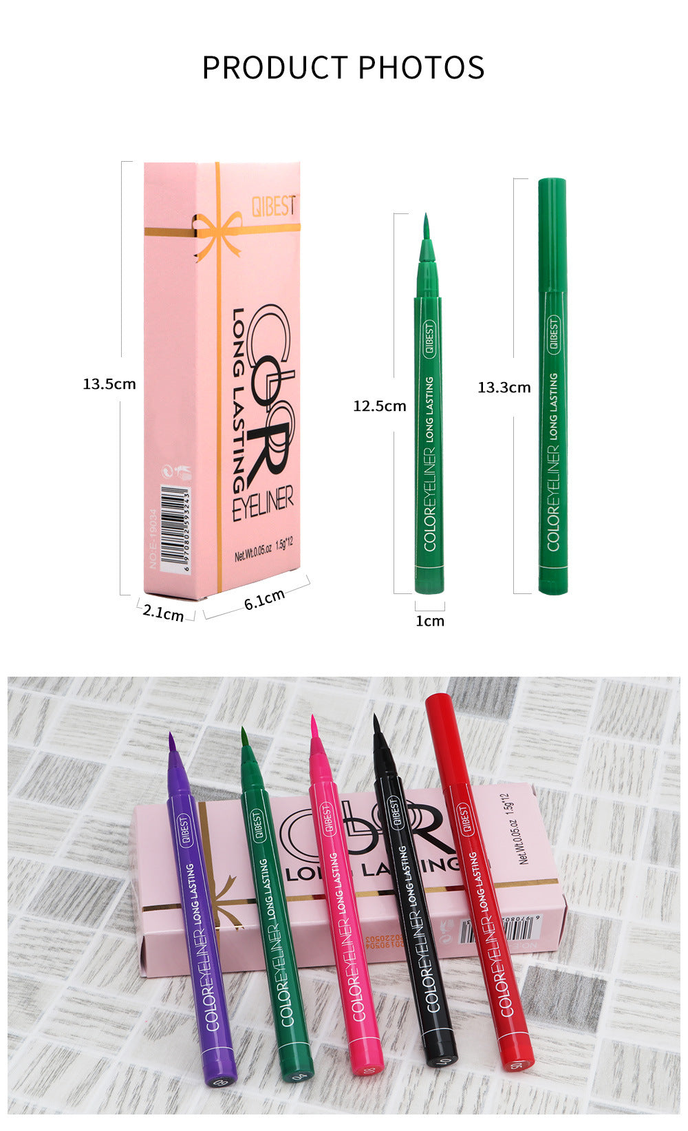 QIBEST Coloured Eyeliner Pen