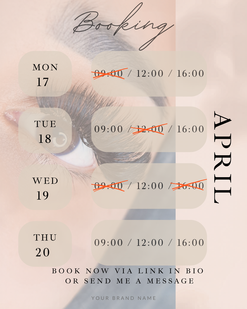 Lash Extention IG Template ENG