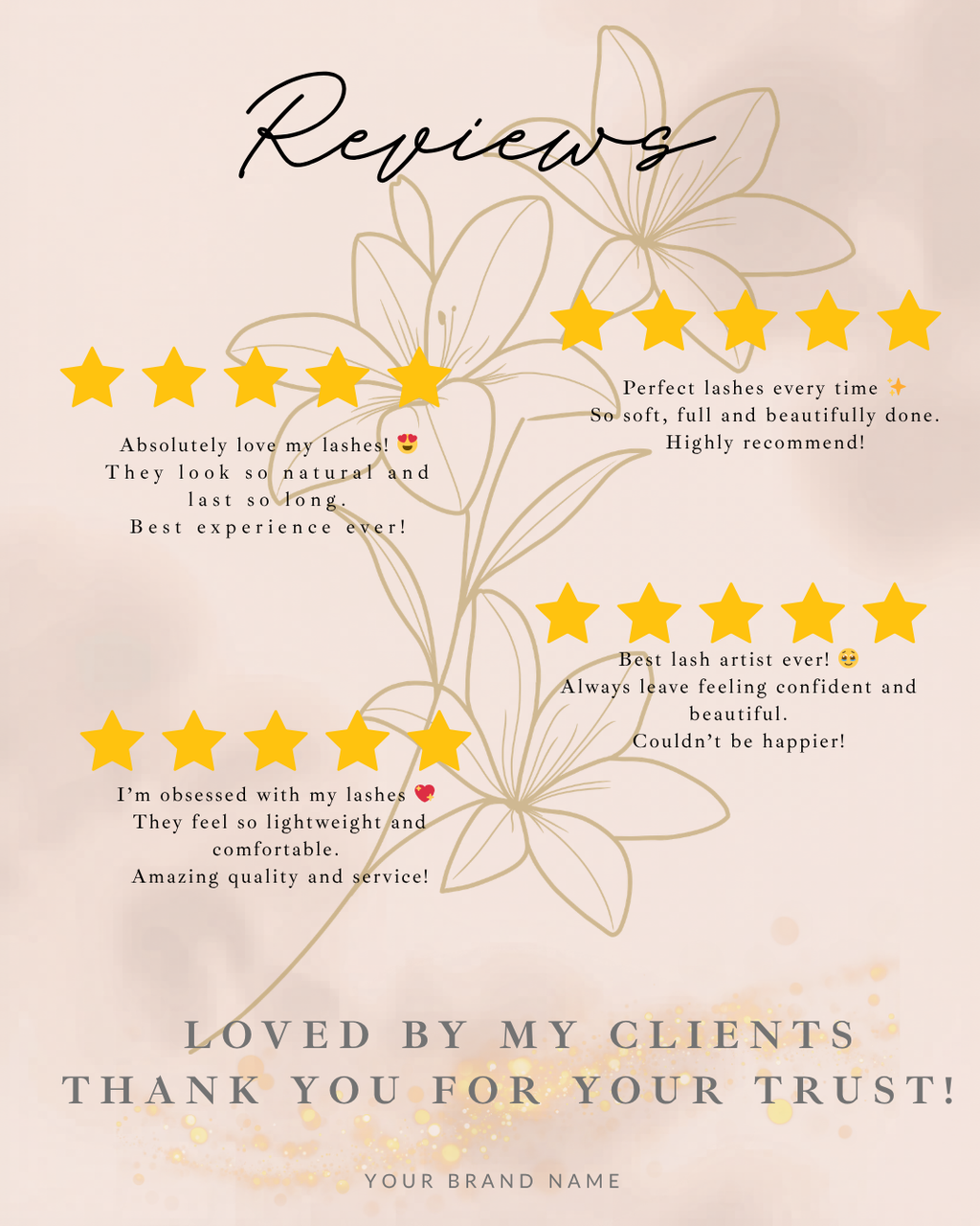 Lash Extention IG Template ENG