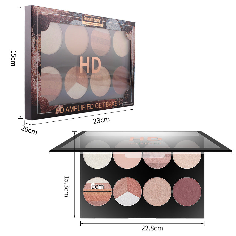 Romantic Beauty 8-Compartment Multi-Color Eyeshadow Palette