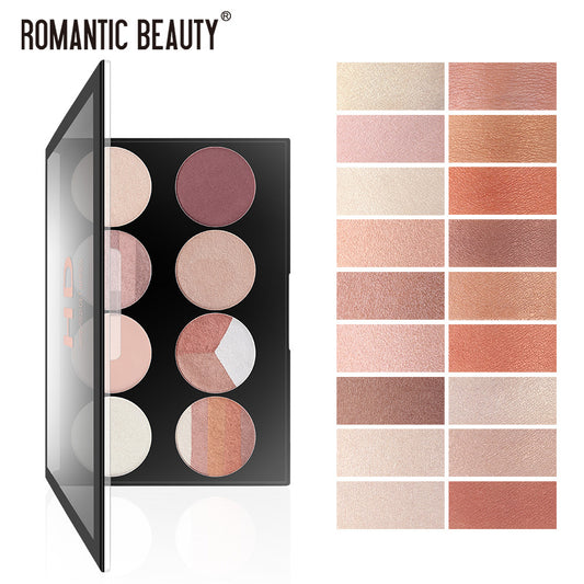 Romantic Beauty 8-Compartment Multi-Color Eyeshadow Palette