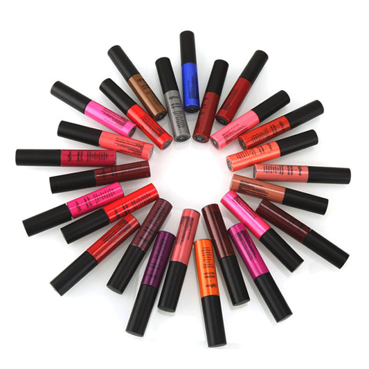 Qibest 34 Colors Matte Non-Stick Lip Gloss