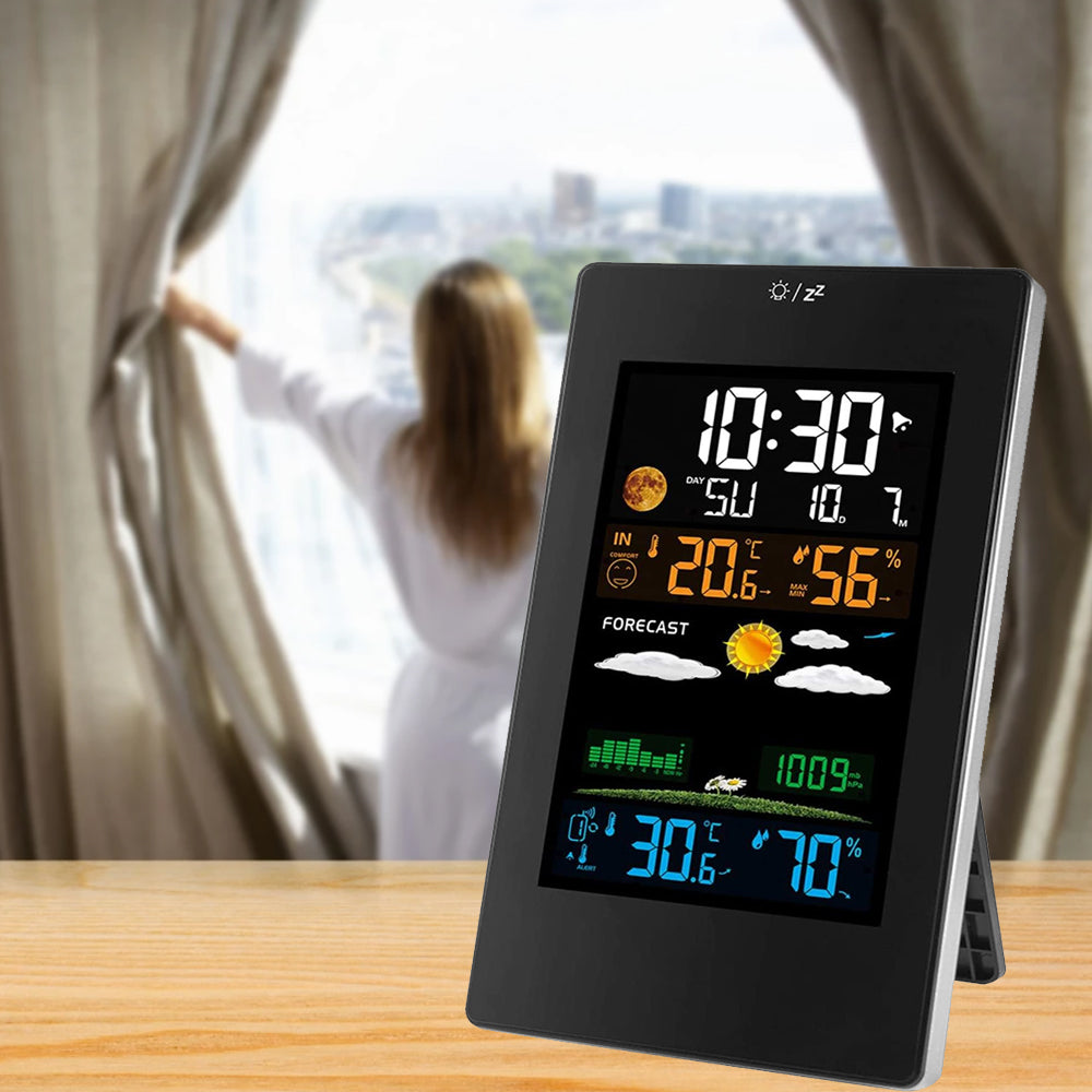 Wireless Indoor and Outdoor Weather Station Color Screen- USB Plugged-in