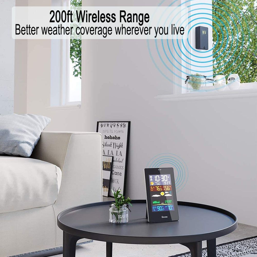 Wireless Indoor and Outdoor Weather Station Color Screen- USB Plugged-in