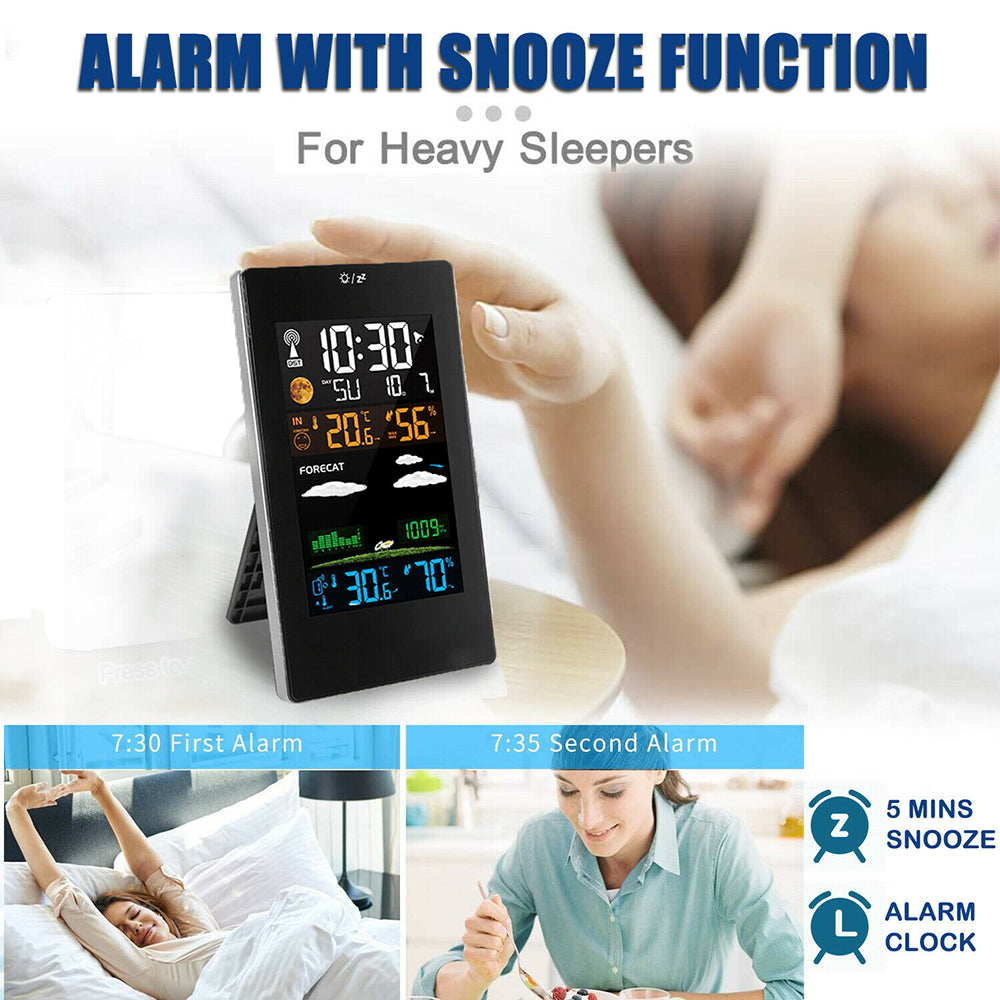 Wireless Indoor and Outdoor Weather Station Color Screen- USB Plugged-in