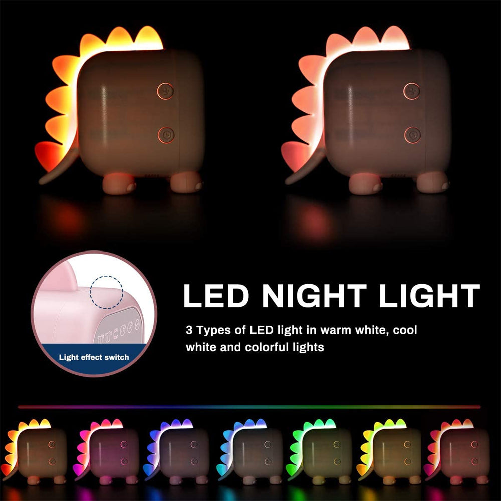 Sleep Training Digital Kid’s Dinosaur USB Rechargeable Alarm Clock