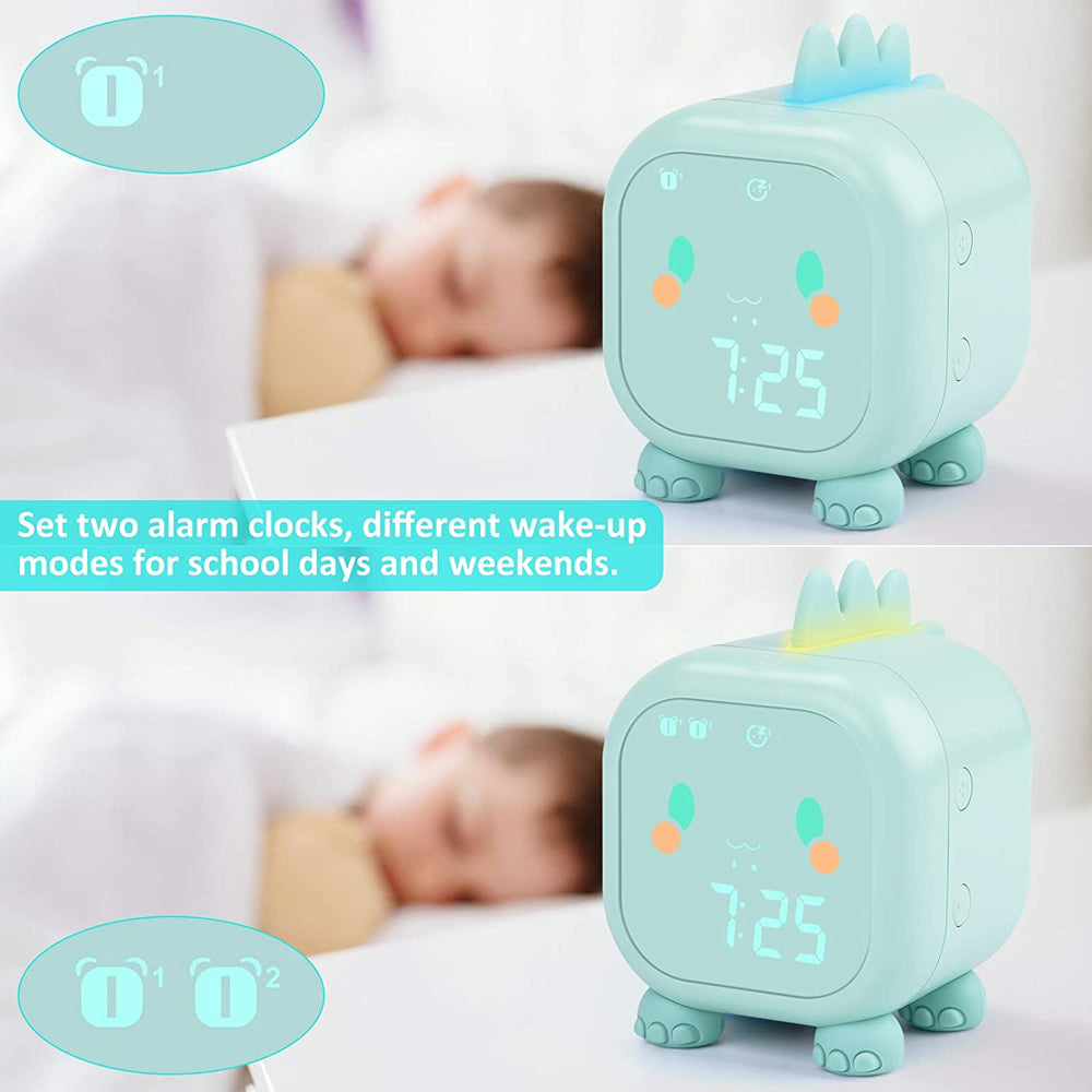 Sleep Training Digital Kid’s Dinosaur USB Rechargeable Alarm Clock
