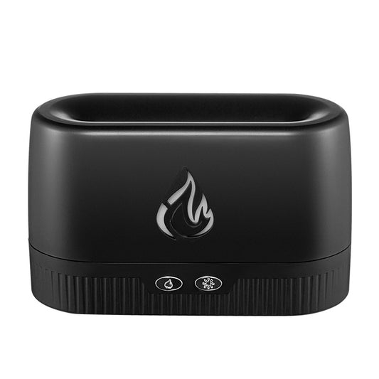 Cool Mist Quiet Humidifier with Flame Simulation Night Light-USB Plugged-in