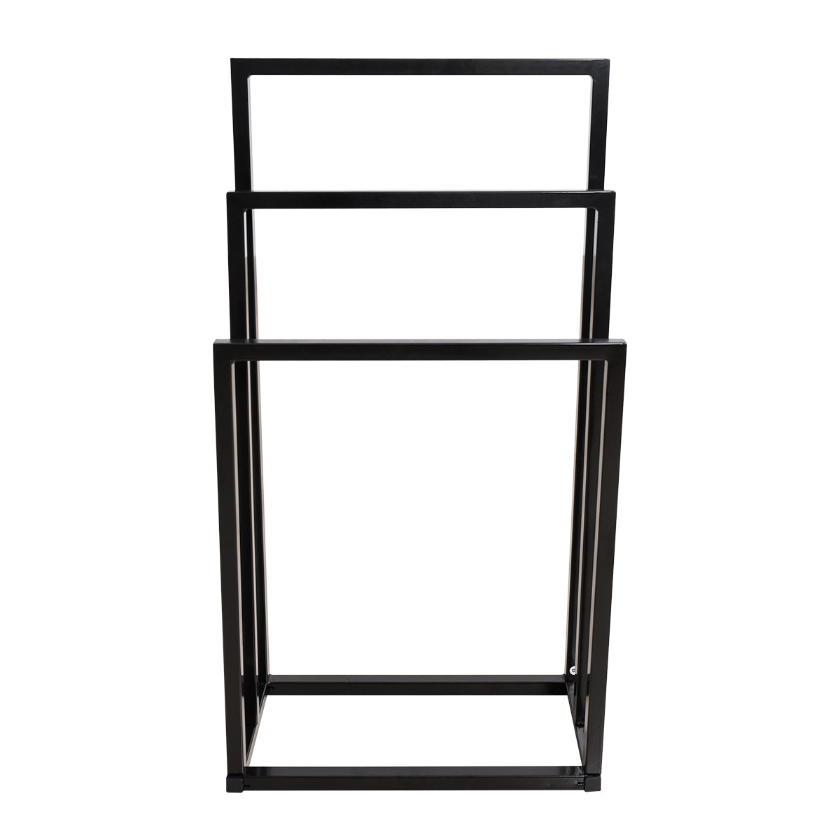3 Tiers Free Standing Chrome Finished Metal Towel Rack Bathroom Organizer
