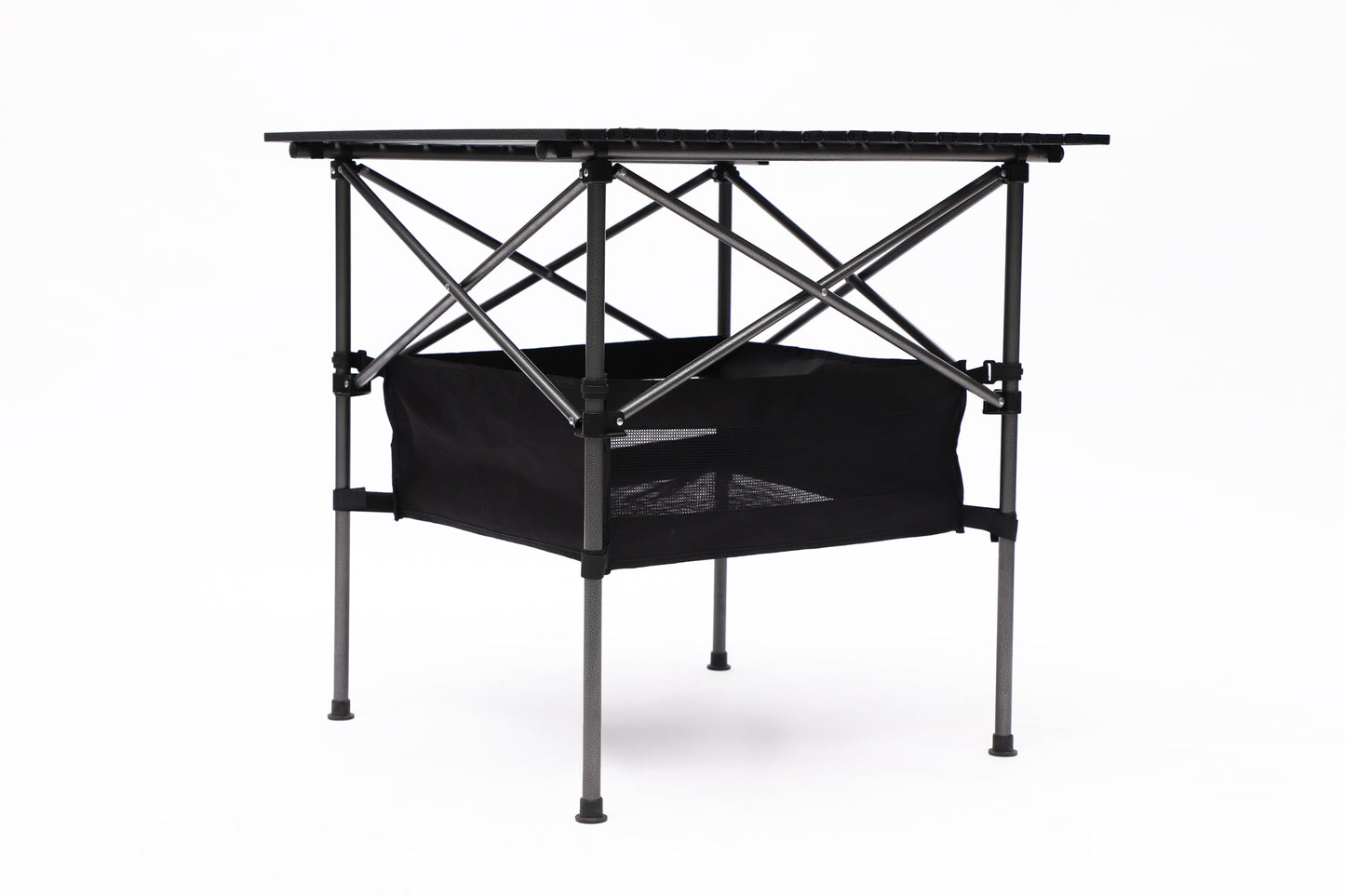 Aluminum Folding Outdoor Camping Roll-Up Square Table with Carrying Bag