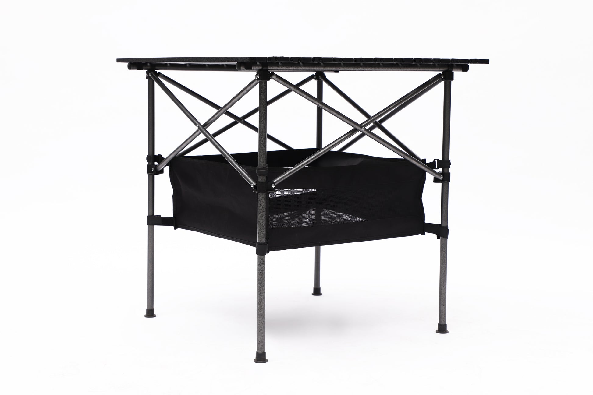 Aluminum Folding Outdoor Camping Roll-Up Square Table with Carrying Bag