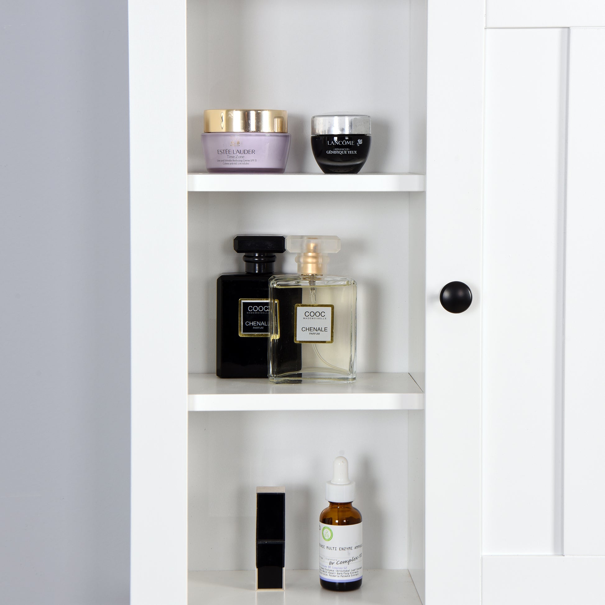 Modern Designed Wooden Bathroom Wall Mounted Cabinet with Door- White