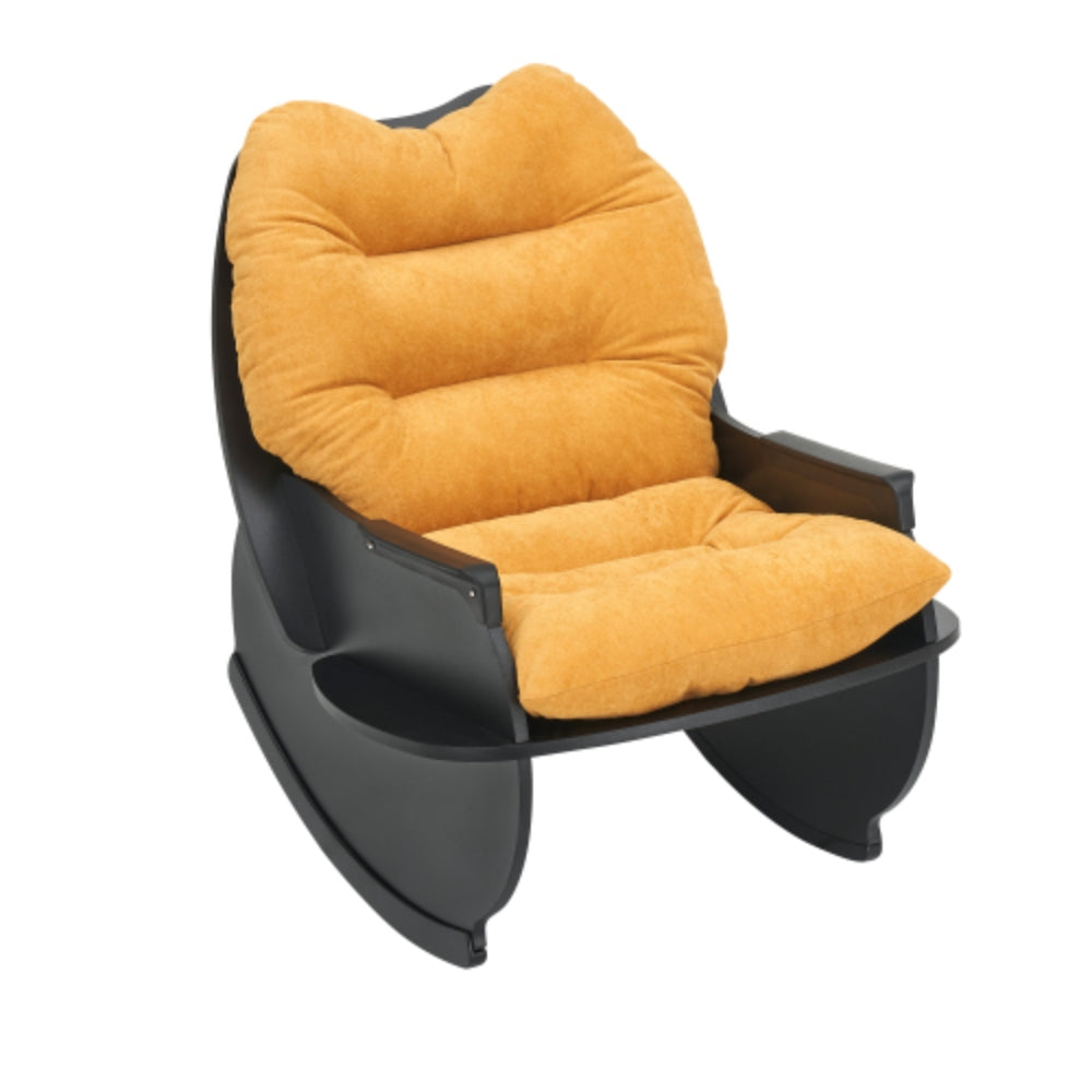 Comfortable Yellow Balcony Rocking Chair