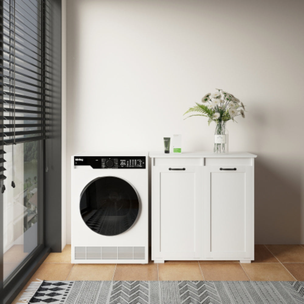 2 in 1 Laundry Cabinet with Removable Liner Bags
