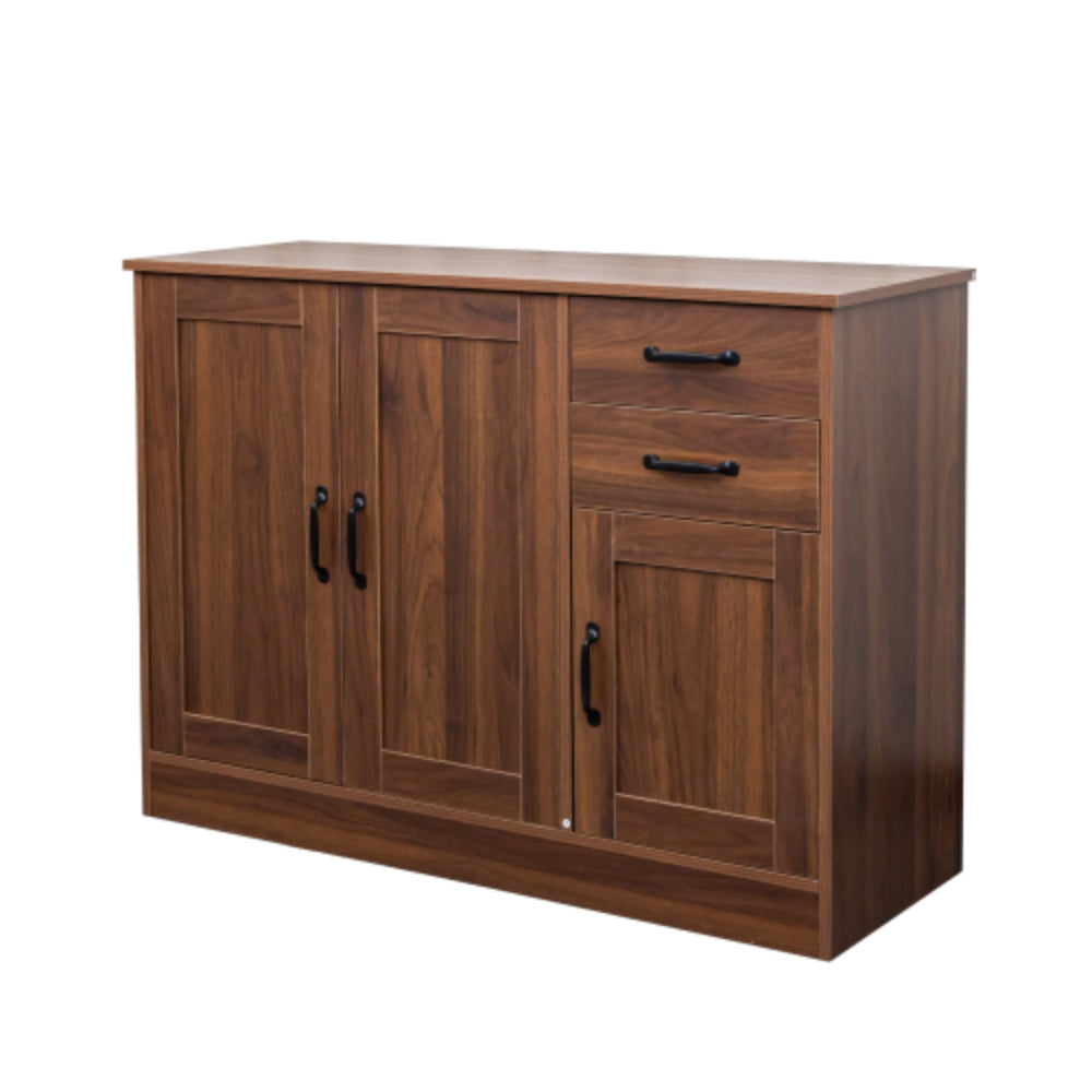 Stylish Wood Buffet Sideboard with 2 Doors 1 Storage and 2 Drawers