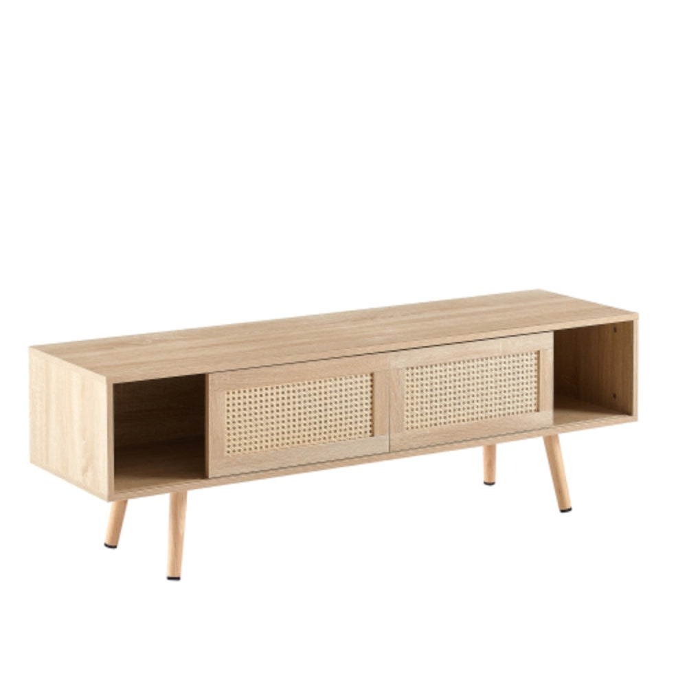 55.12 Inch Rattan TV Cabinet for Living Room
