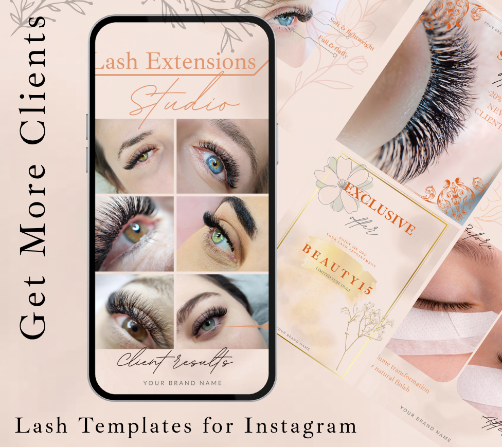 Lash Extention IG Template ENG