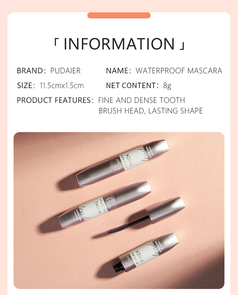 Pudaier Thick Curling Waterproof Slender Mascara