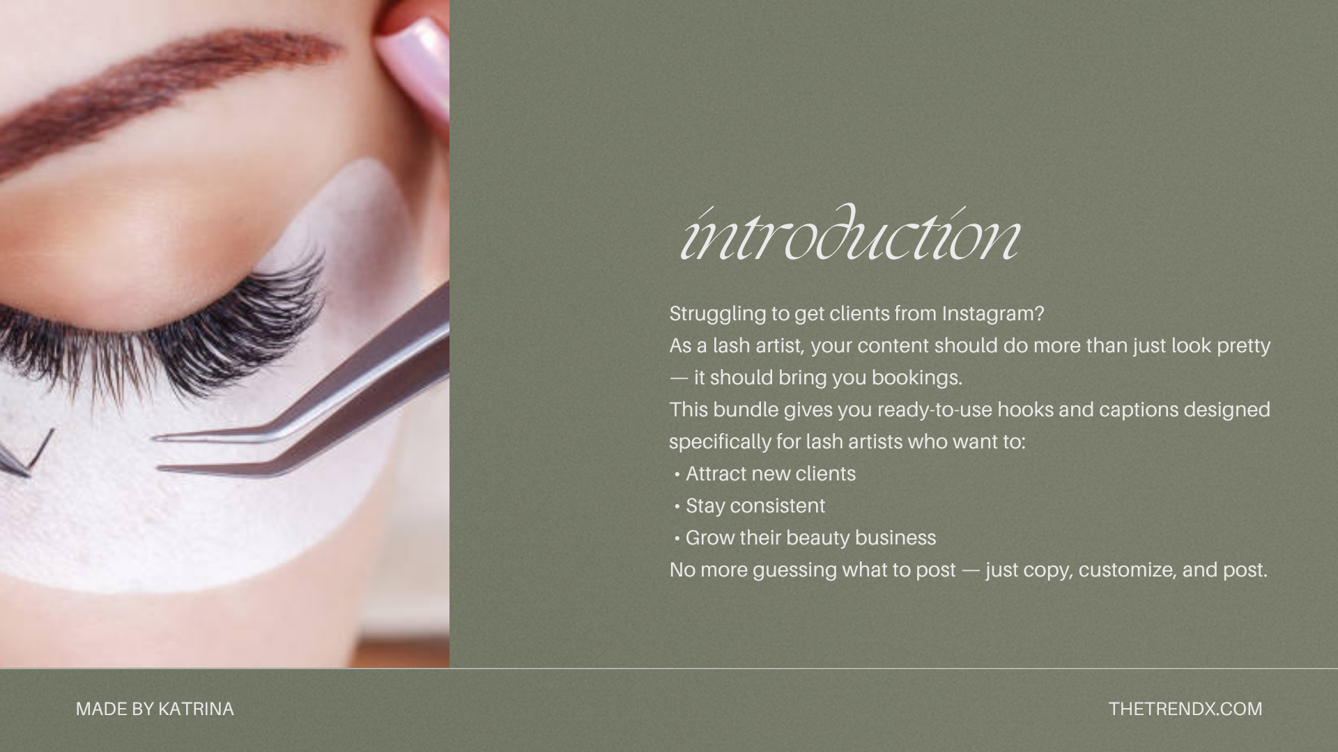 Hooks & Captions Bundle for Lash Artists (ENGLISH)