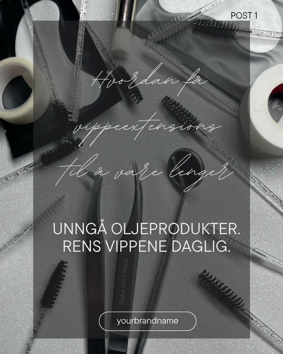 30 Days of Lash Content: Templates, Captions & Hashtags (NORWEGIAN)