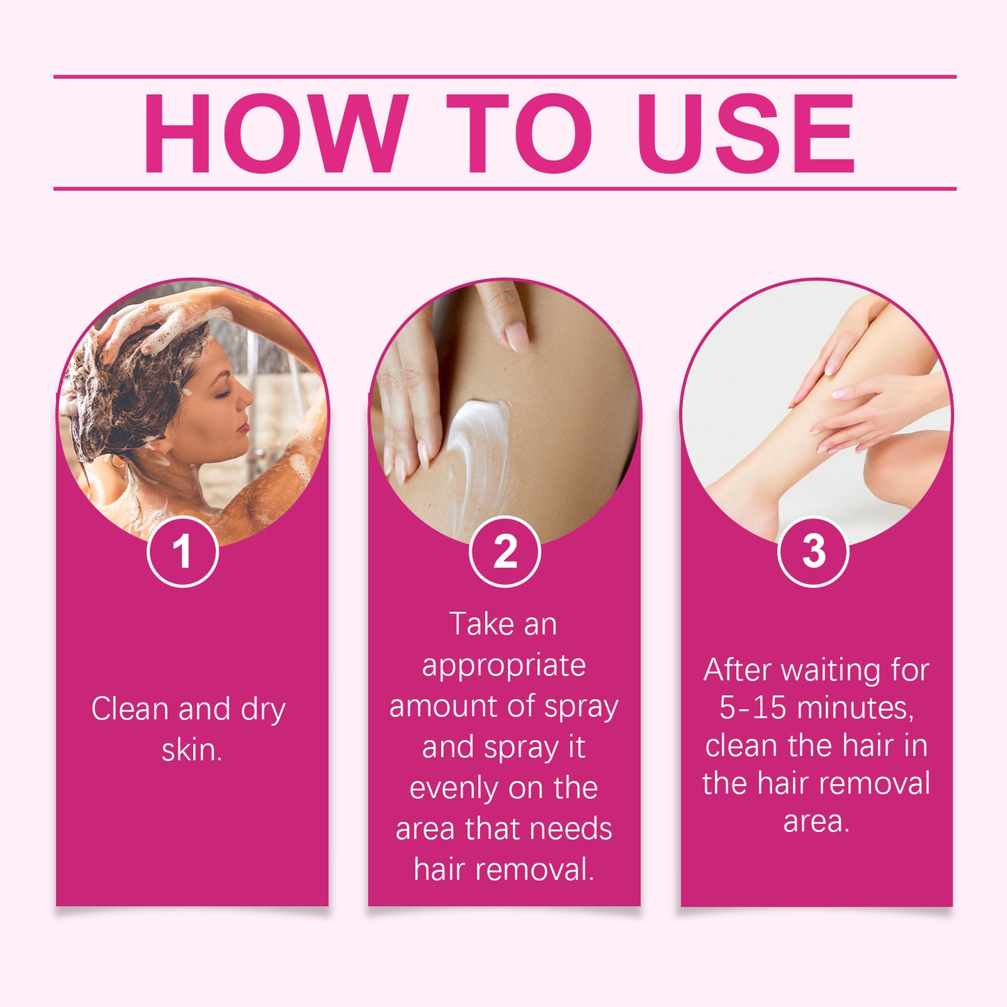 OUHOE Mousse Body Hair Removal Spray