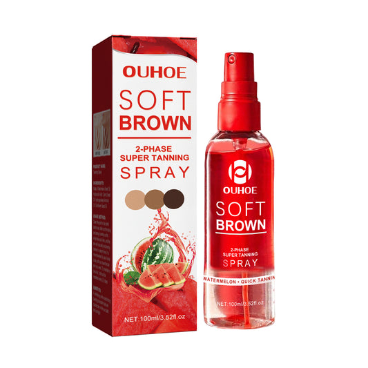 OUHOE Tanning Spray, Outdoor Tanning Self-Tanning Bronze Skin Moisturizing And Toning Spray