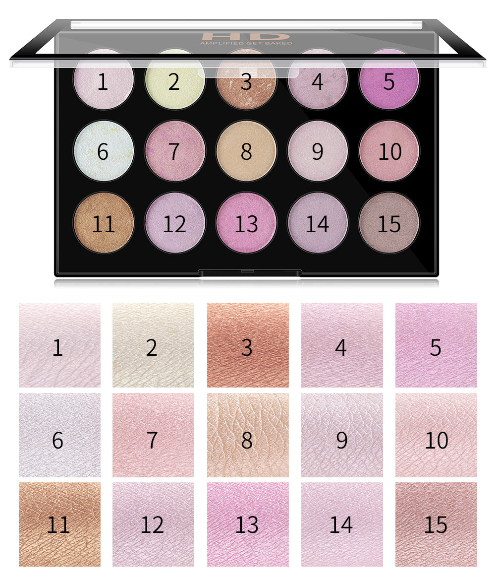 Romantic Beauty 15 Color Multi-Color Highliter, Eyeshadow
