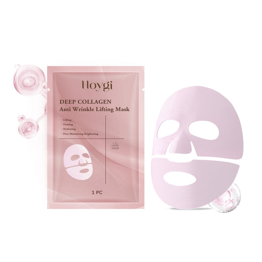 Hoygi Collagen Anti-Wrinkle Moisturizing Mask (Bag) Brightens, Rejuvenates And Nourishes Every Inch Of Skin With Radiance. Moisturizing Mask