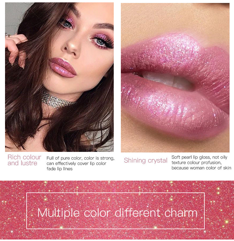 Pudaier Glitter Flip Matte Pearl Lip Gloss