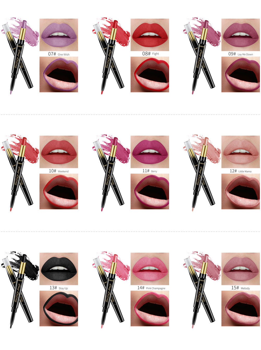 QIBEST Double-Ended Lipstick Pen