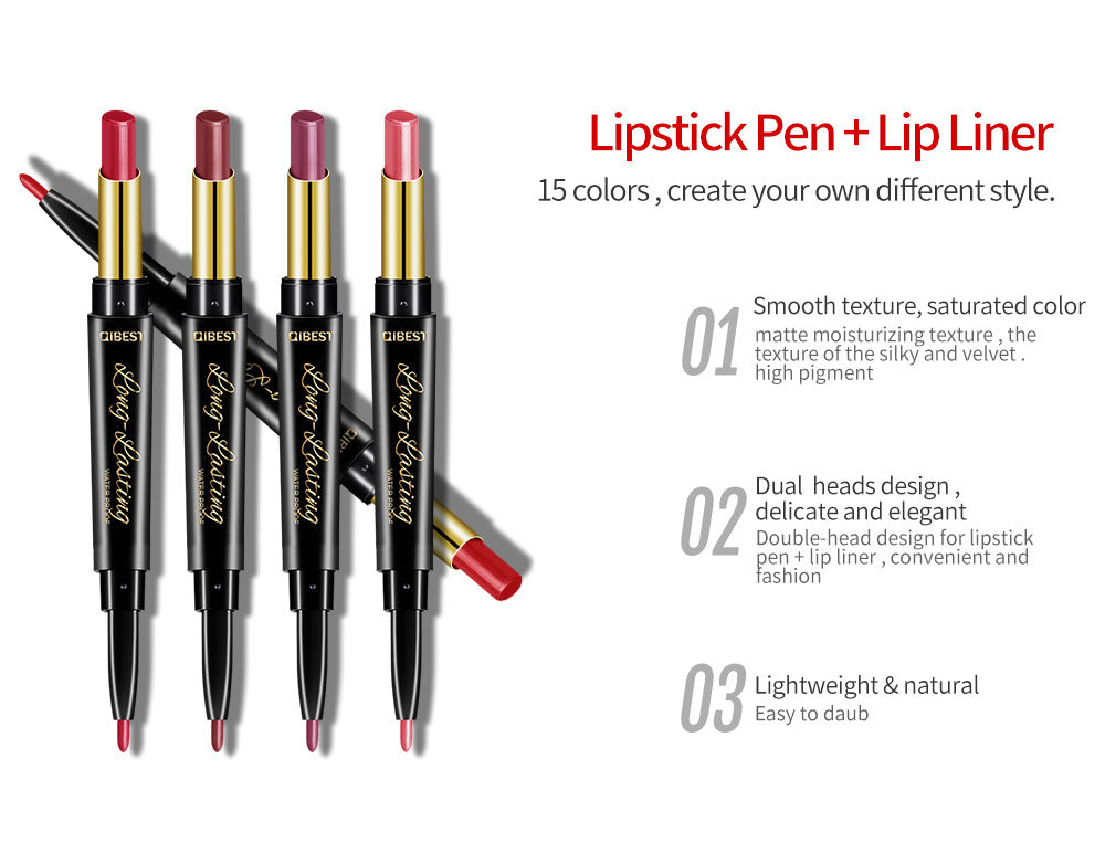 QIBEST Double-Ended Lipstick Pen