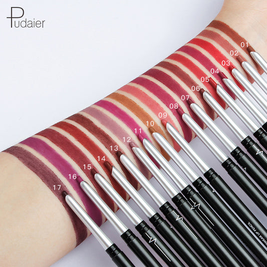 Pudaier Stereo Matte 17 Color Lip Liner