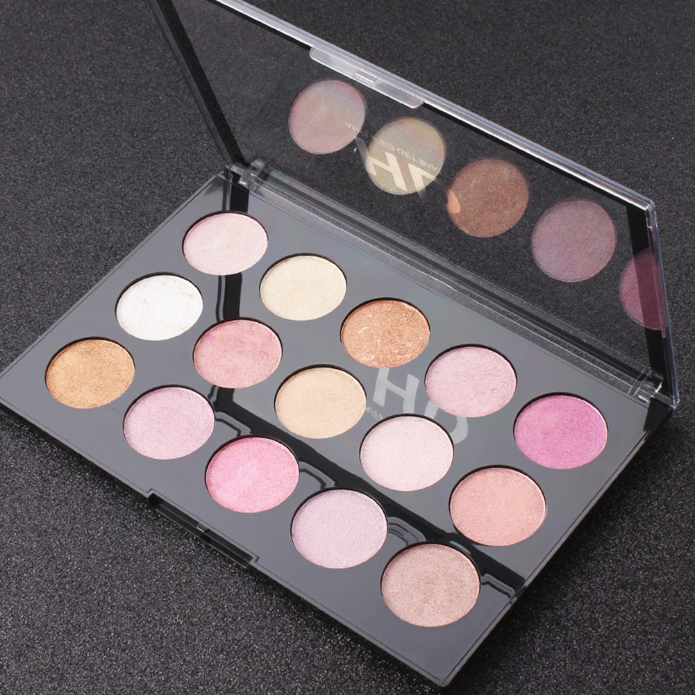 Romantic Beauty 15 Color Multi-Color Highliter, Eyeshadow