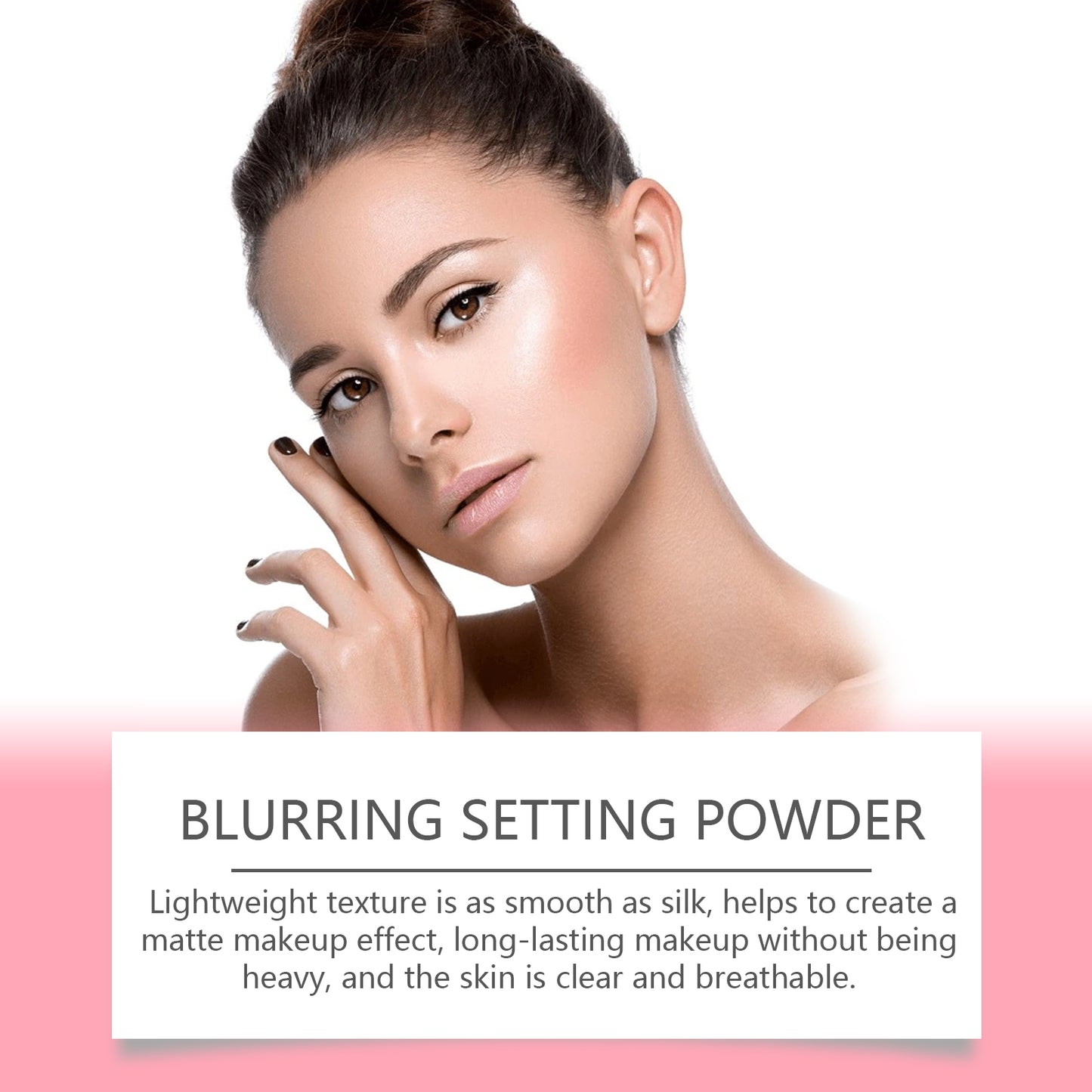 Eelhope The Setting Powder With Brush (Beige) Has A Natural, Light, Fine, Breathable And Snaky Look. It Is Suitable For Both Dry And Wet Use And Can Last For A Long Time Without Fading