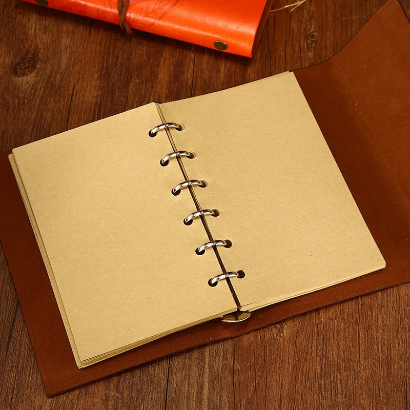 Leather Spiral Notebook – Replaceable Journal & Planner