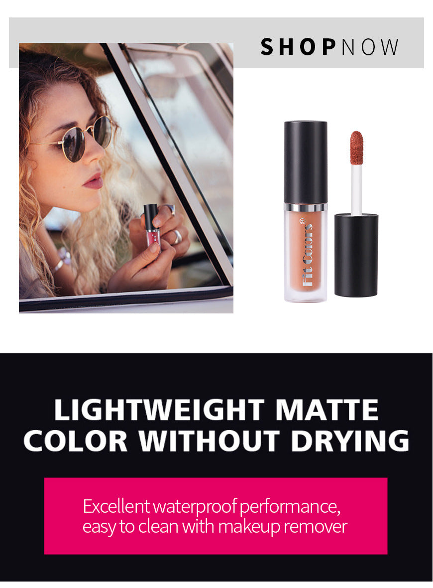 5 Color Matte Non-Stick Cup Lip Gloss Set