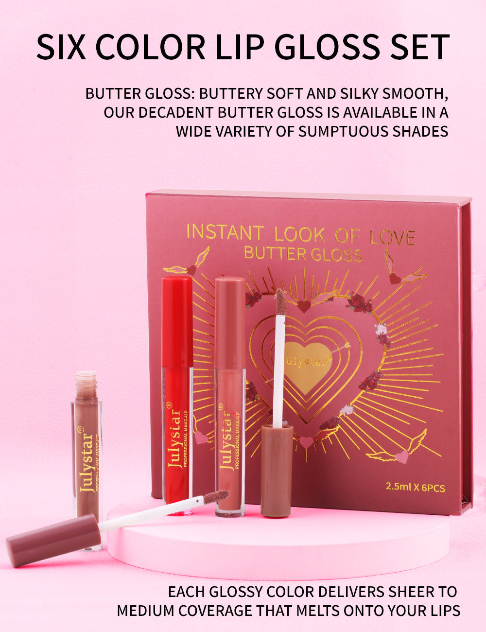 Six piece Set Lip Glaze