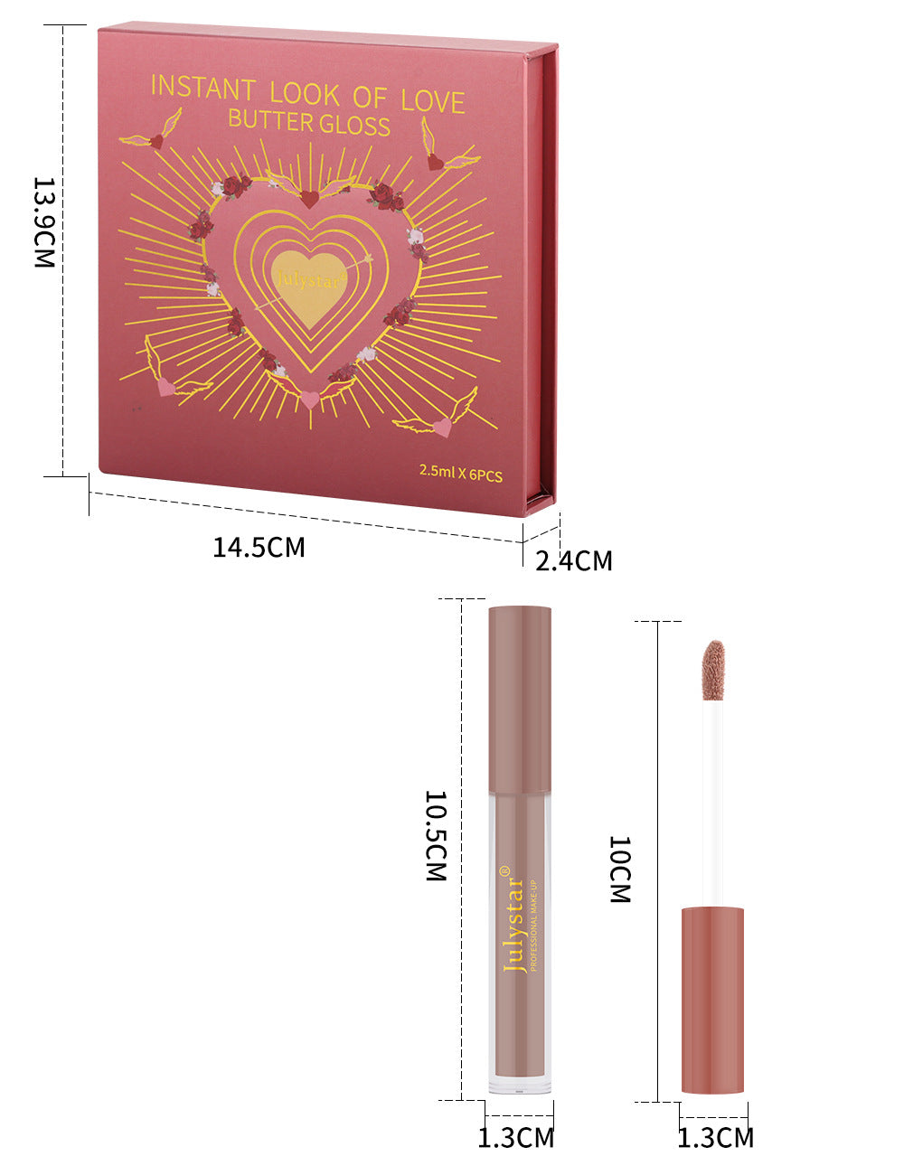 Six piece Set Lip Glaze