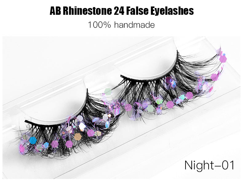 New Color Noctilucent Fried False Eyelashes