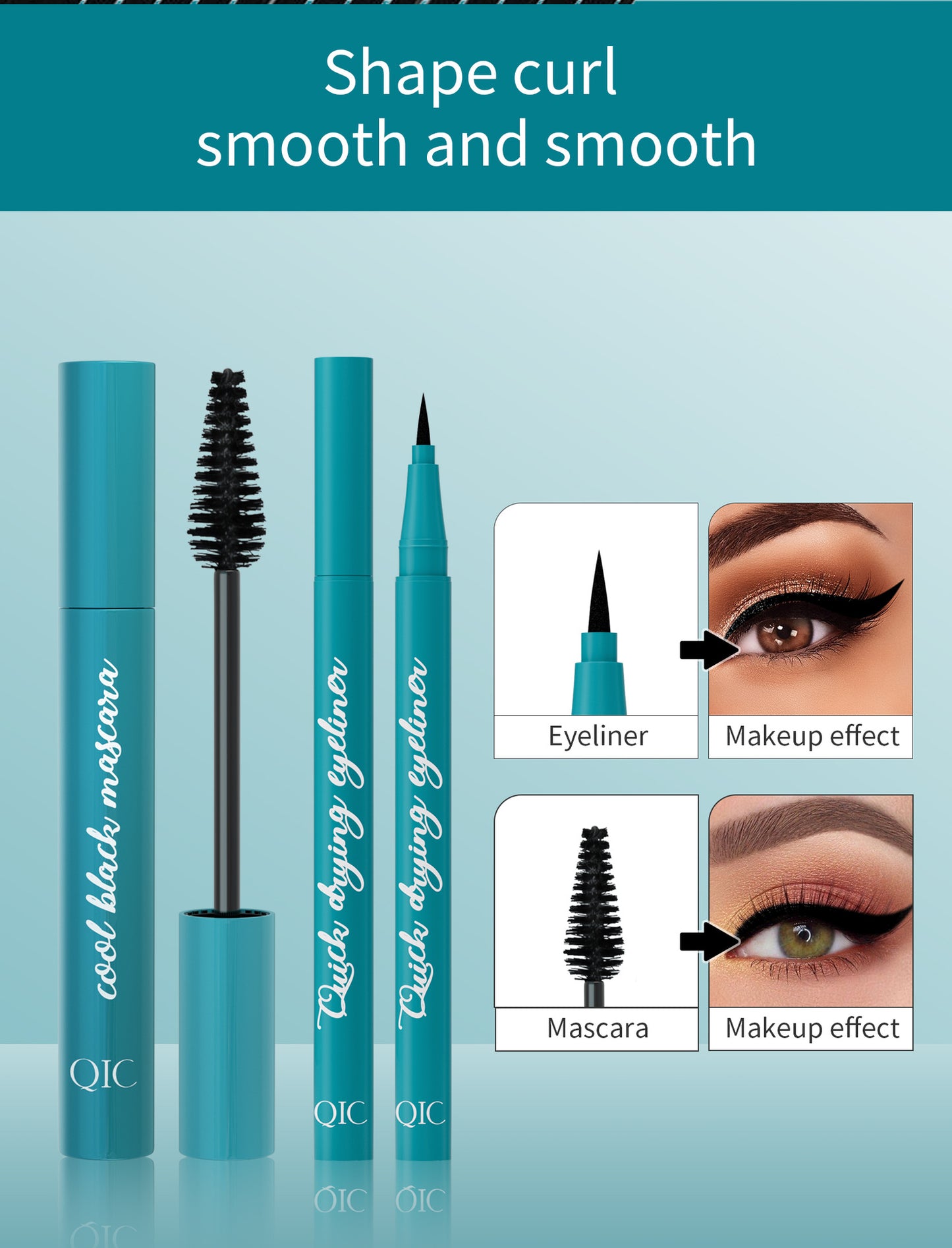 QIC Green Box 2in1 Eyeliner + Mascara
